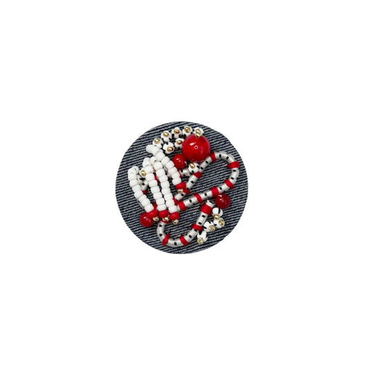 Abstract Denim Magnet  - 001